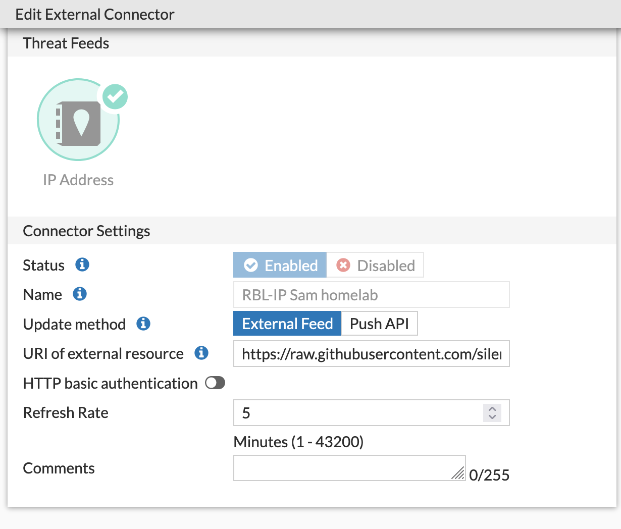 ip address setting