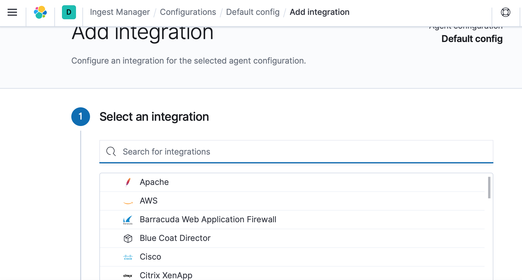 Ingest Manager - add integration